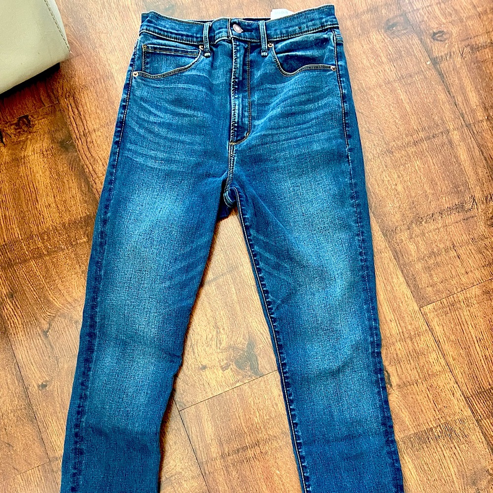 Super high rise skinny jeans